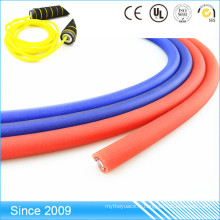 Corde en nylon enduite tressée colorée par PVC ronde en nylon de sangle pour la laisse de chien